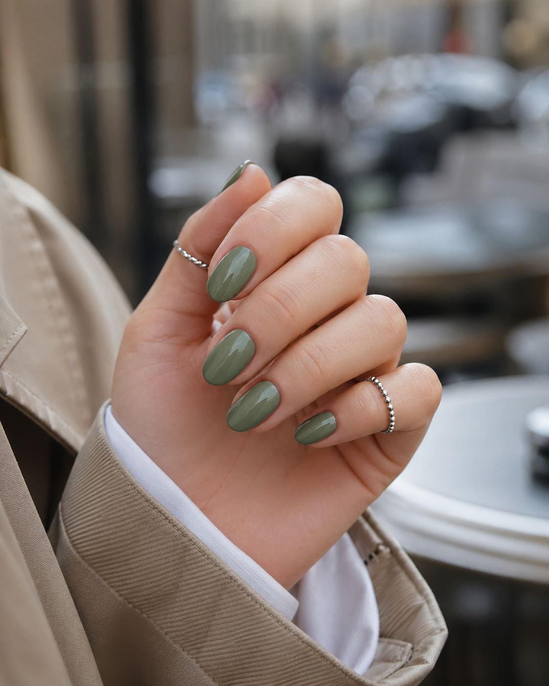 Europe’s Biggest March Nail Trends: Sage, Glass and Micro French