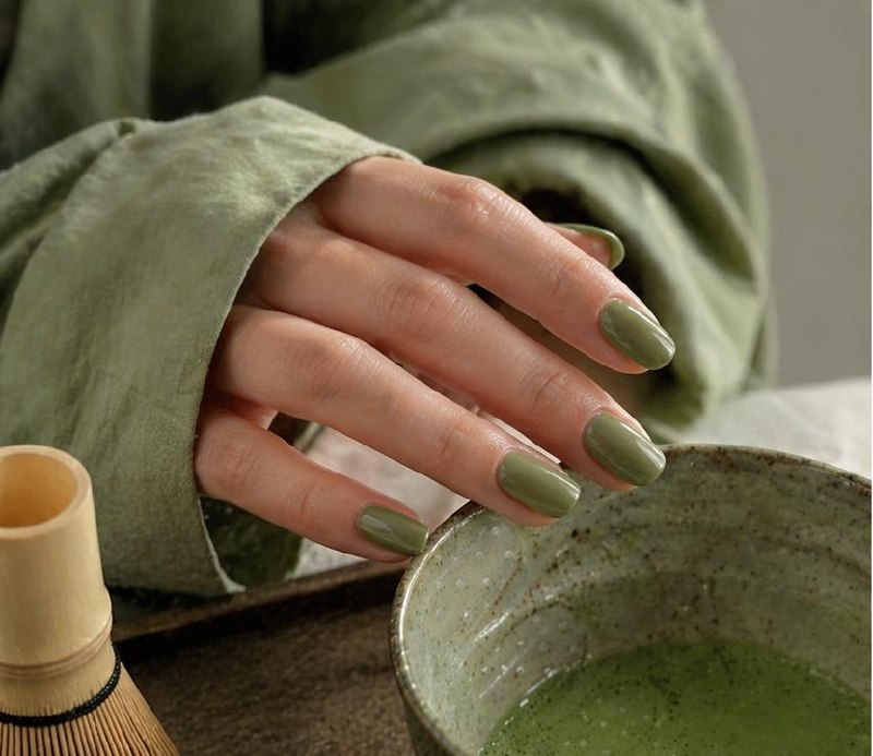Matcha Nails Became March's Global Green Trend