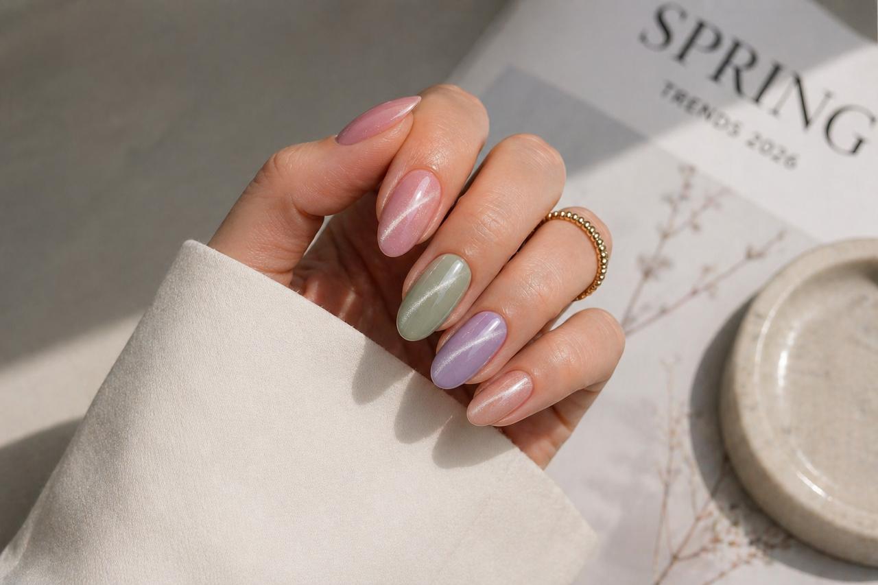 Cat-Eye Nails Get a Soft Spring Update image 2